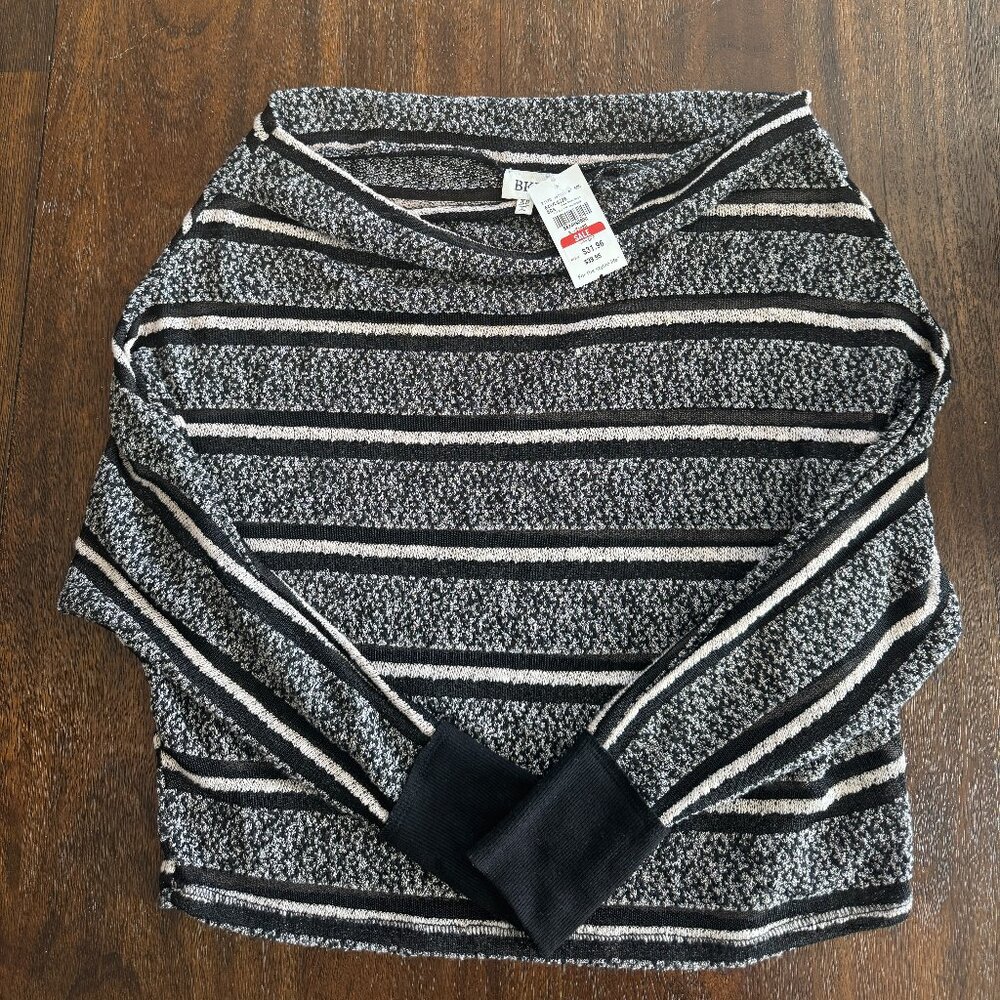 BKE - Striped Sweater Black & White Size XS